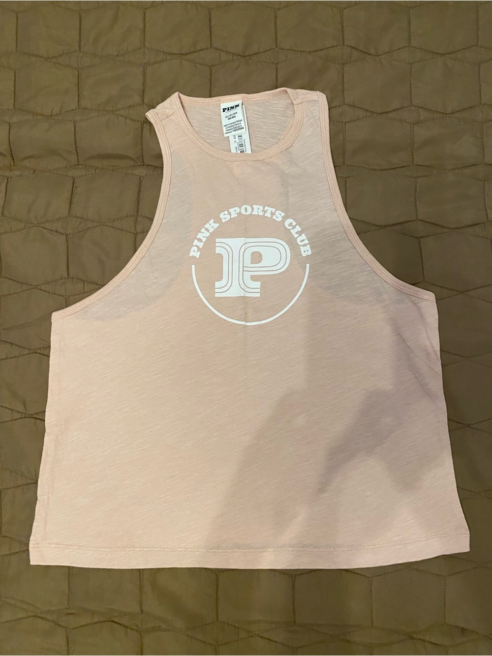 PINK XS Sports Club Light Pink Tank Top